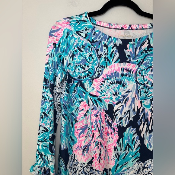 Lilly Pulitzer Party‎ In Paradise Girls Mini Sophie Ruffle Dress XL (12-14) - Picture 4 of 9